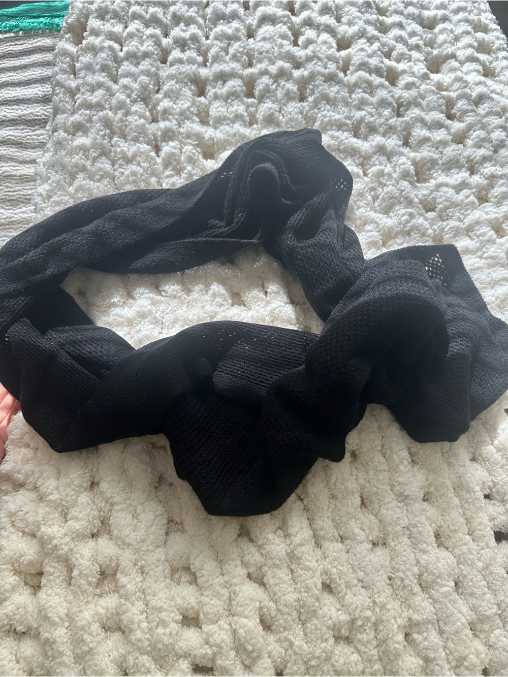 Black Lightweight Women's Infinity Scarf
